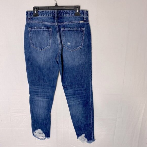 KanCan Med Wash High Rise Distressed Skinny Jeans 27 - Picture 2 of 14